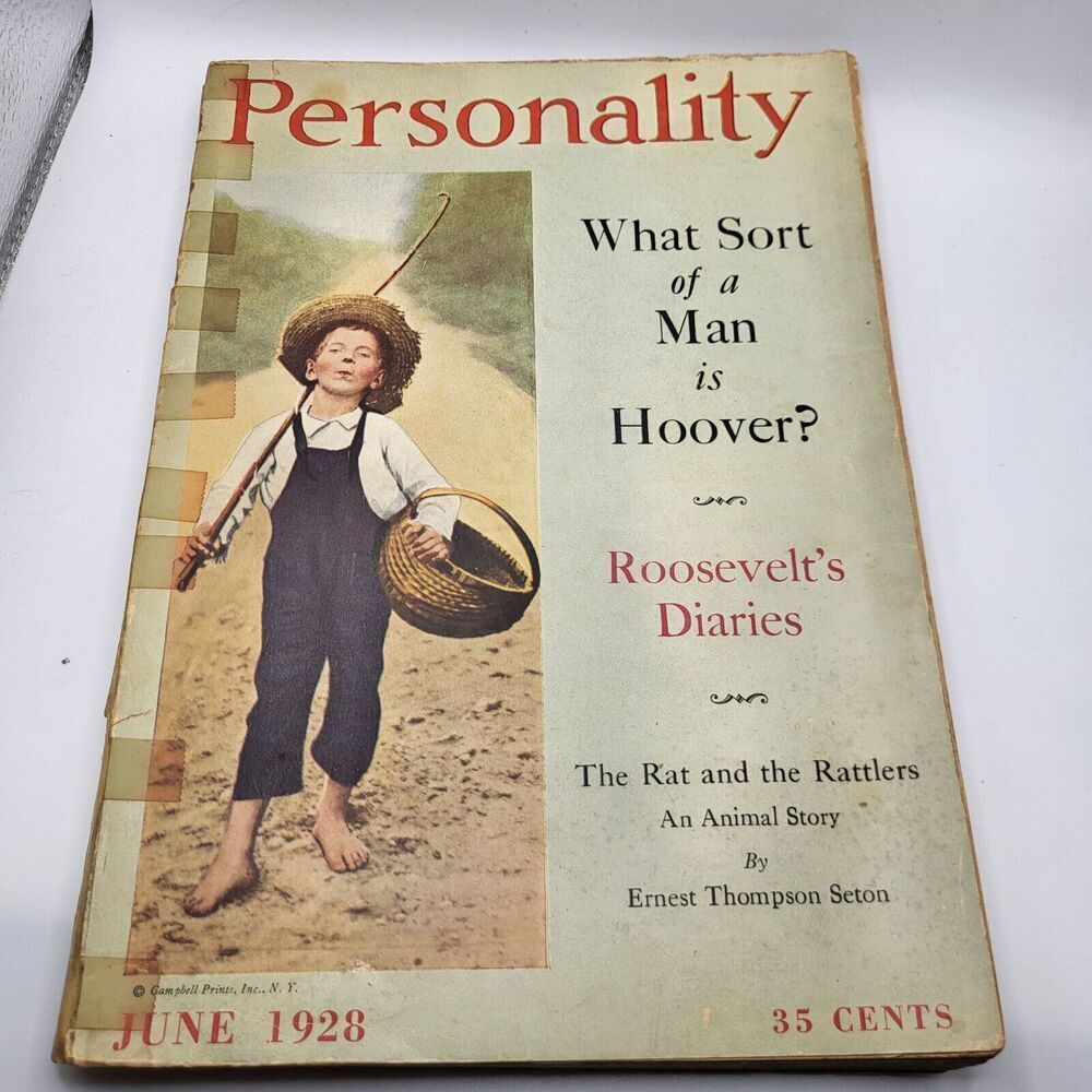 June 1928 Personality Magazine 110 pgs
